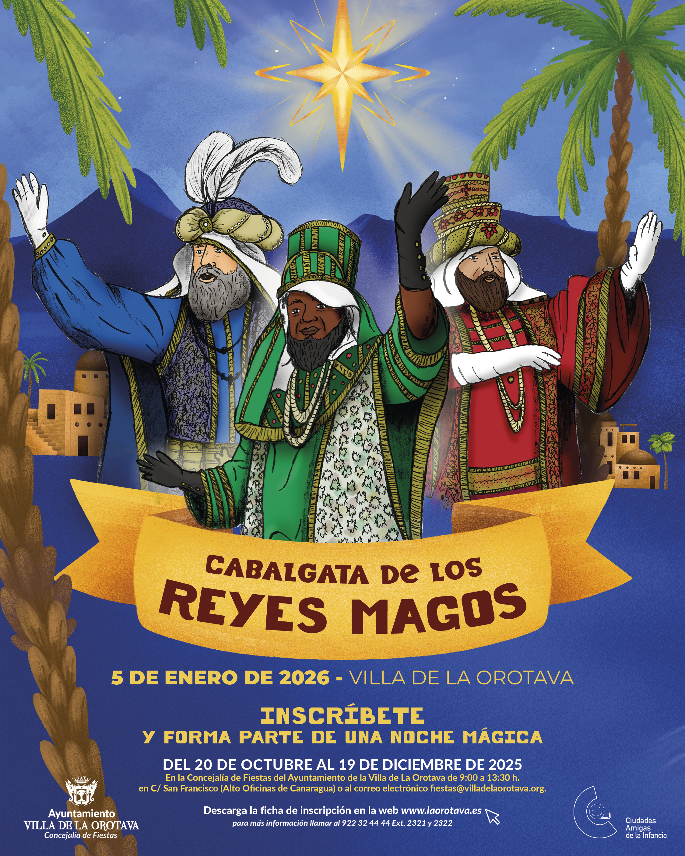Inscripción Cabalgata de los Reyes Magos 2026