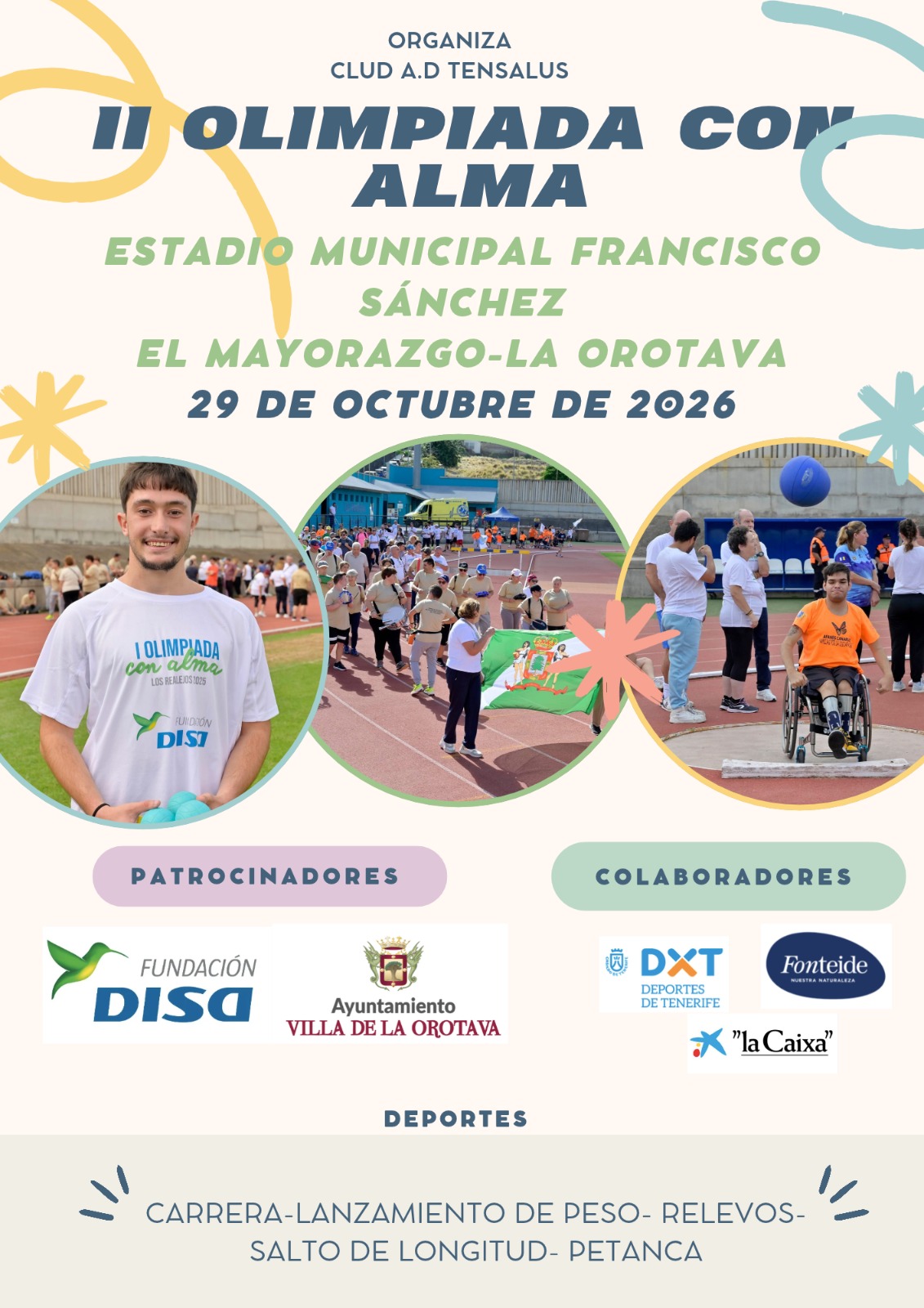 II Olimpiada con Alma cartel