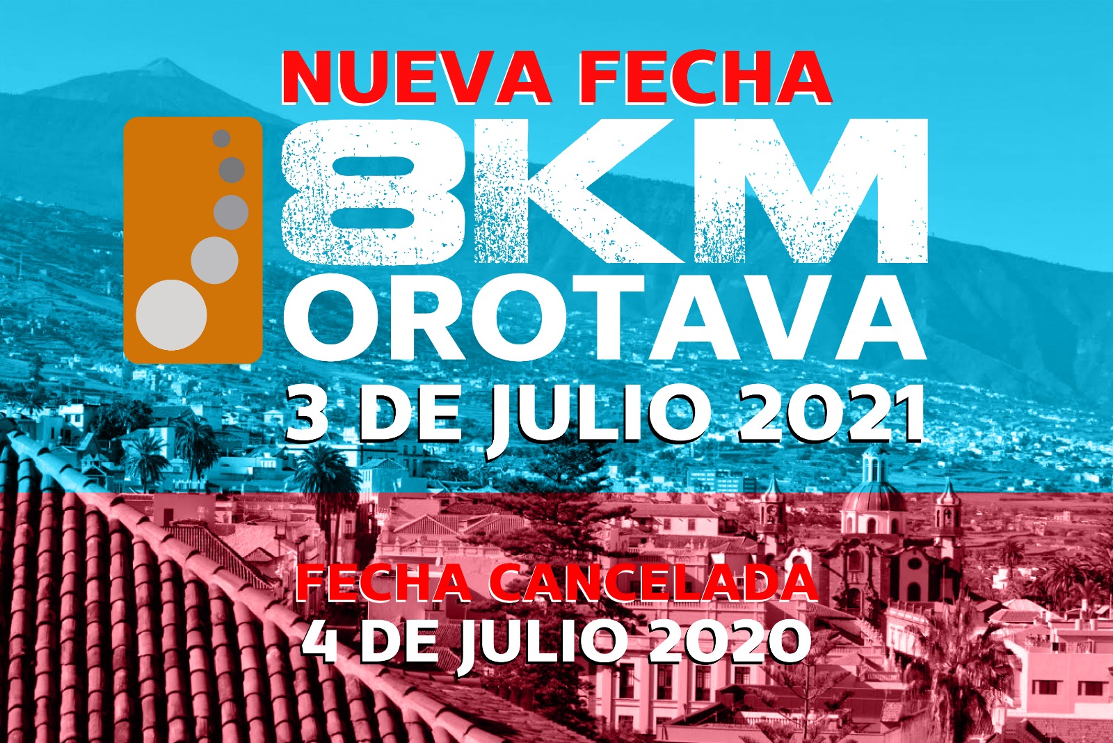 La carrera nocturna 8Km Orotava se celebrará el 3 de julio del próximo año