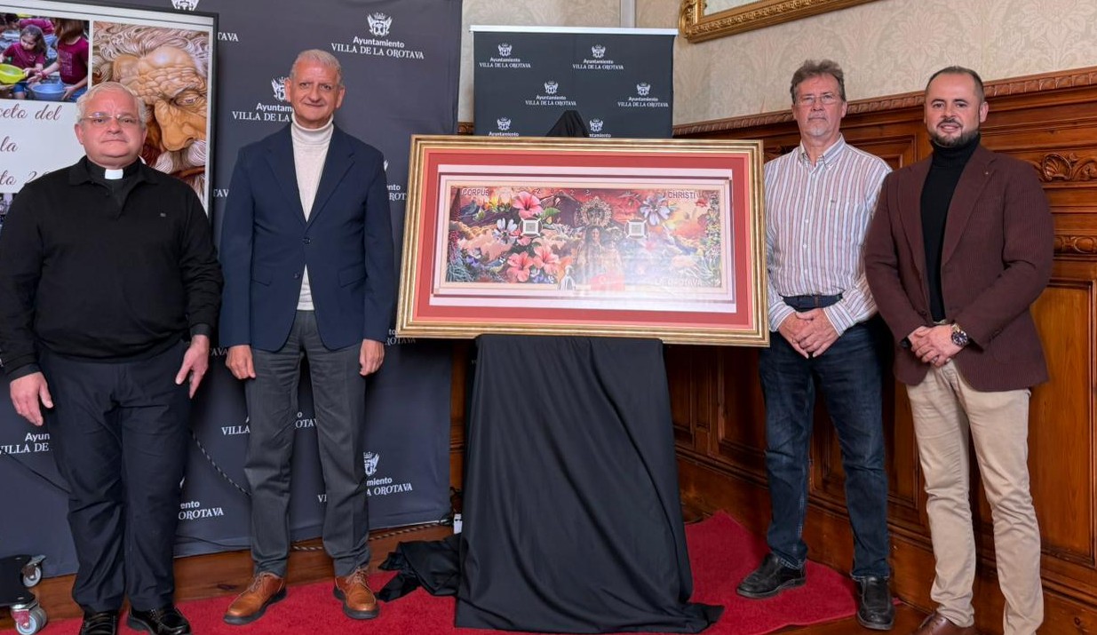 La Orotava convertirá su plaza en un ‘Paraíso Canario’ con el gran tapiz en honor al Corpus Christi