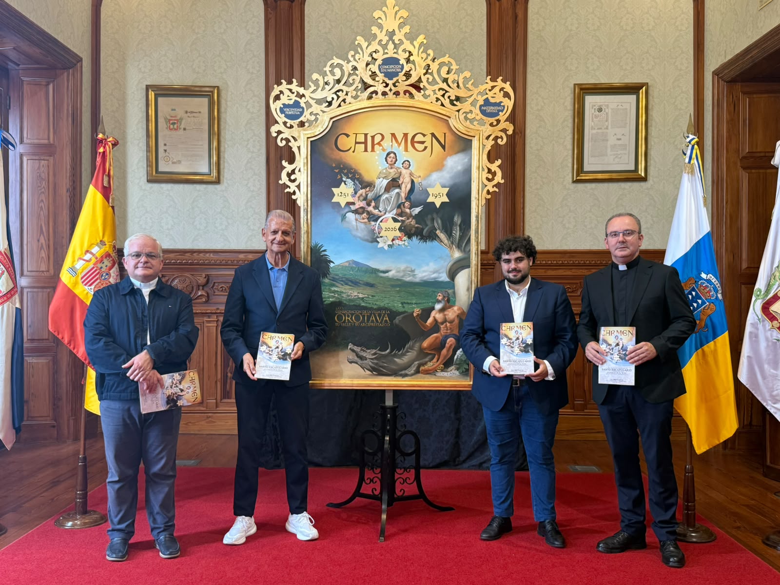 La Orotava conmemora 775 años del Santo Escapulario y 75 años de la consagración de la Villa, Valle y Arciprestazgo a la Virgen del Carmen