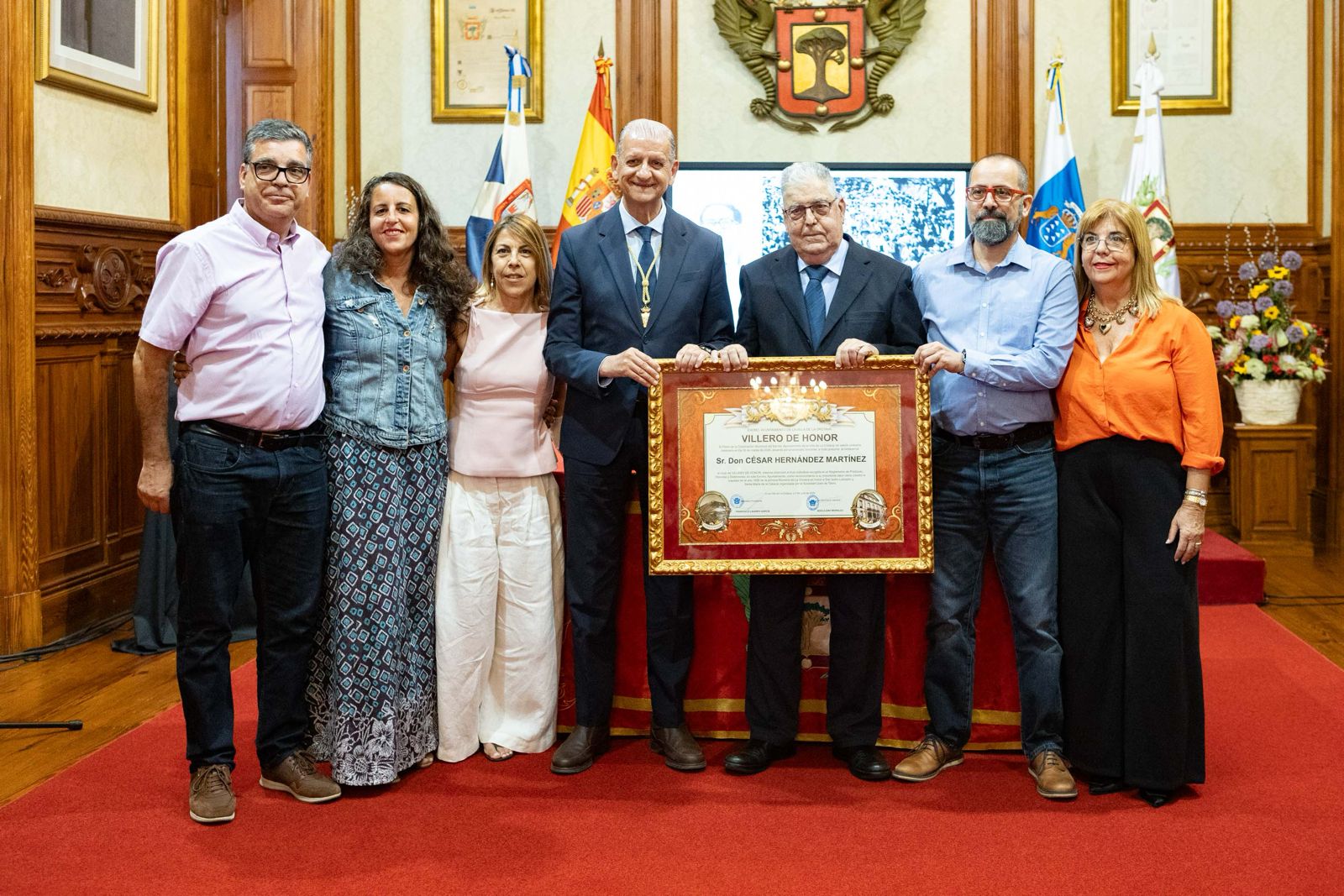César Hernández Martínez, Villero de Honor de La Orotava a título póstumo