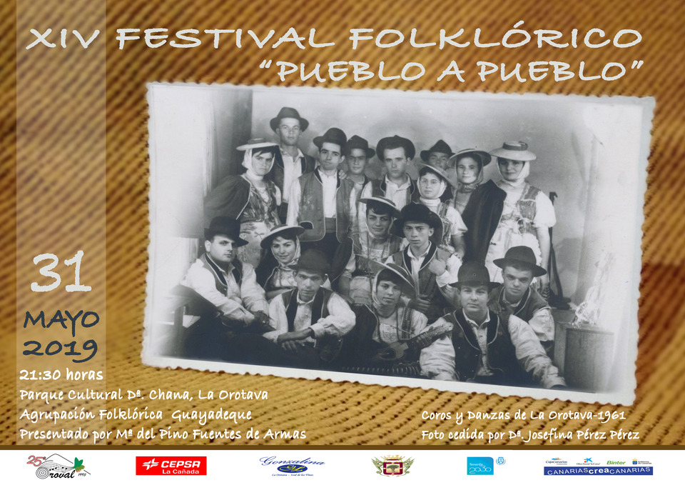 El Parque Cultural Doña Chana acoge este viernes 31 de mayo el XIV Festival Folclórico Oroval Pueblo a Pueblo