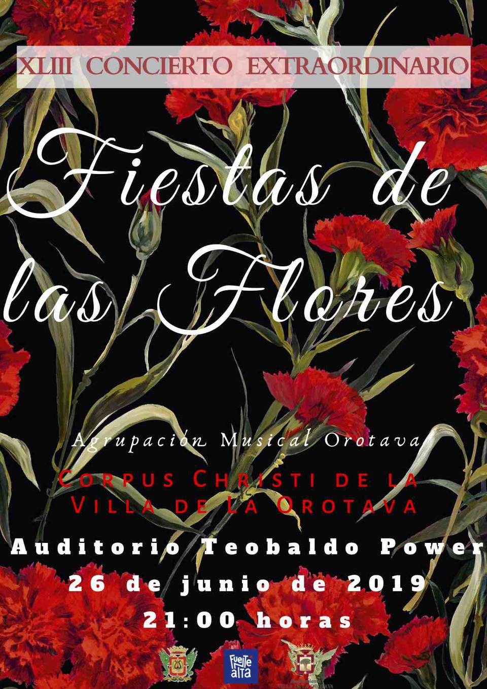 El Auditorio Teobaldo Power acogerá el próximo miércoles el XLIII concierto ‘Fiesta de las Flores’ 