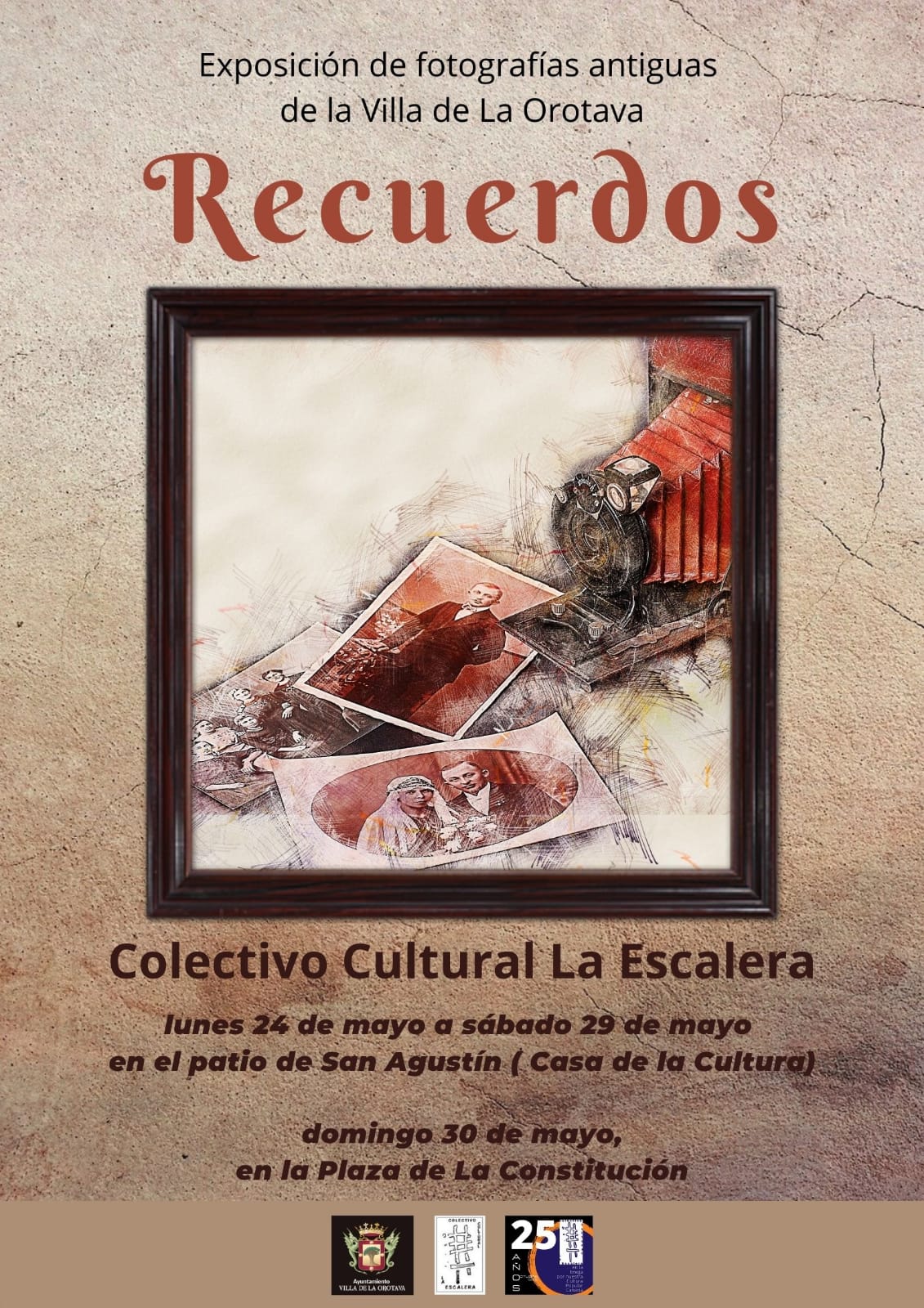 El Colectivo Cultural La Escalera organiza esta muestra desde el próximo lunes 24 hasta el 29 de mayo, en el Patio San Agustín