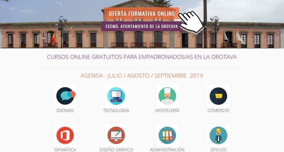 El aula formativa online registra más de 800 matriculaciones en el primer semestre de 2019