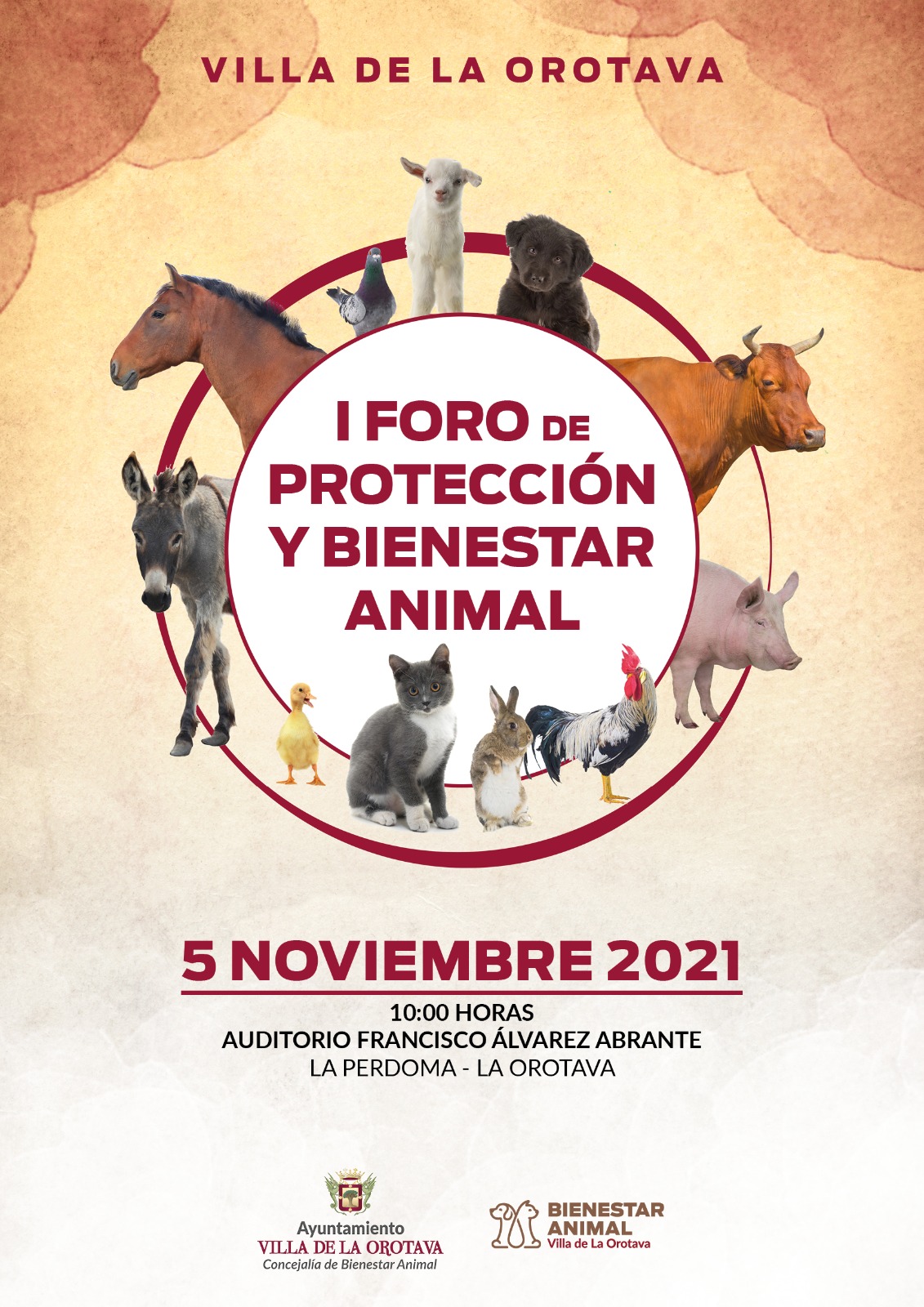 El acto, organizado por la Concejalía de Bienestar Animal, tendrá lugar este viernes 5 de noviembre, a partir de las 10:00 horas, en La Perdoma