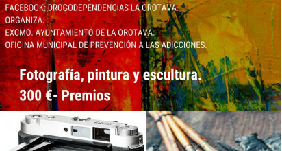 La Concejalía de Drogodependencias del Ayuntamiento de La Orotava, que dirige la edil Candelaria García, organiza un año más el certamen que aglutina las modalidades de fotografía, pintura y escultura