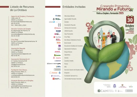 La Orotava fomenta el acceso al mundo laboral de la población con la Feria de Empleo y Formación 2025