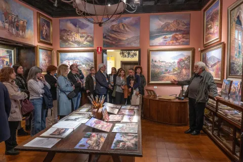 visitando un espacio con sello cittaslow en La Orotava