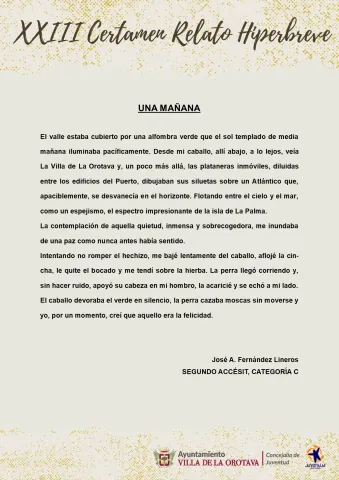 (12) Segundo accésit Categoria C - José A. Fernández Lineros (Una mañana)