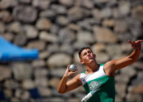 EL JOVEN VILLERO GABRIEL LUIS SE CONVIERTEN EN EL CAMPEÓN DE CANARIAS SUB'16 EN LANZAMIENTO DE DISCO