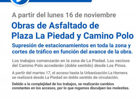 Durante la realización de los trabajos se realizarán cortes de tráfico y supresión de estacionamientos en toda la zona