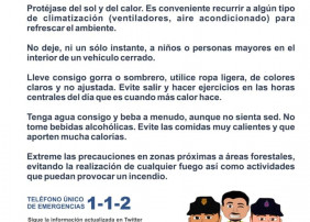 El Gobierno de Canarias ha declarado situación de ALERTA POR TEMPERATURAS MÁXIMAS Y ALERTA POR RIESGO DE INCENDIO FORESTAL