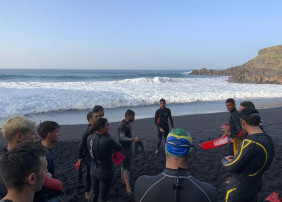 PRÁCTICAS DE SOCORRISMO EN LA PLAYA DEL BOLLULLO