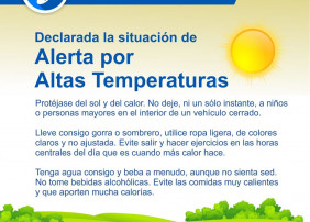 Alerta por altas temperaturas y riesgo de incendios