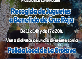 La Policía Local de La Orotava organiza una recogida solidaria de juguetes a favor de Cruz Roja