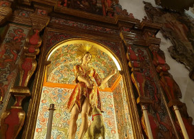 Restaurado el retablo de San Juan Bautista del templo del mismo nombre de la Villa de Arriba