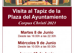 El tapiz podrá ser visitado desde mañana martes, 8 de junio, hasta el jueves 10 de junio