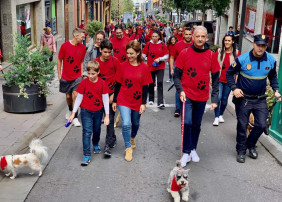 Cerca de 500 personas participaron, con sus mascotas, en el V Paseo Canino Solidario de La Orotava