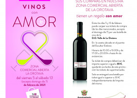 Entre los días 5 y 13 de febrero los tickets de compras podrán ser canjeados por una botella de vino de la Denominación de Origen Valle de La Orotava