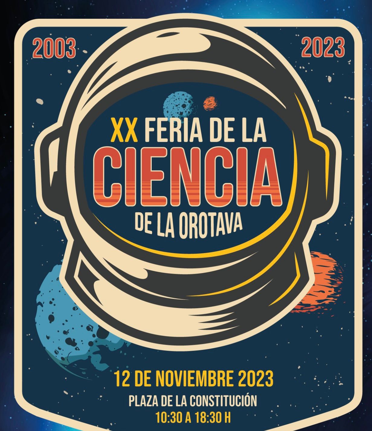 cartel feria de la ciencia