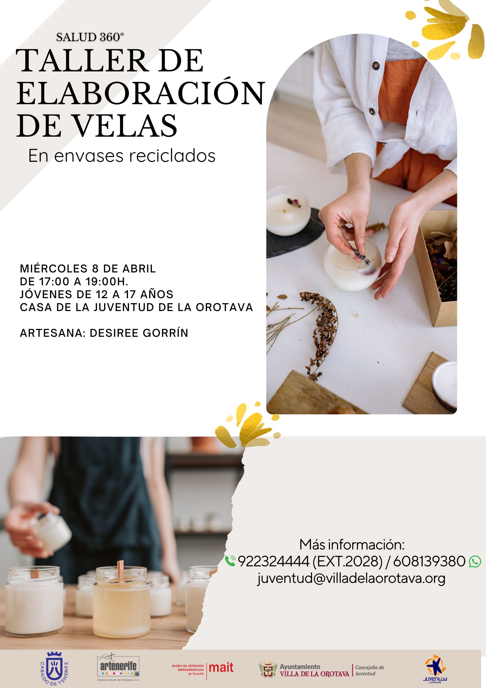 Taller de Elaboración de Velas en envases reciclados