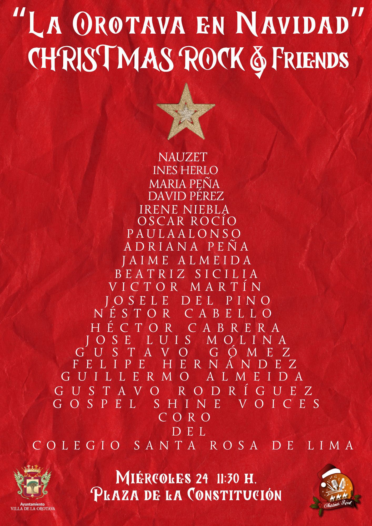 La Orotava en Navidad" - Christmas Rock &amp; Friends