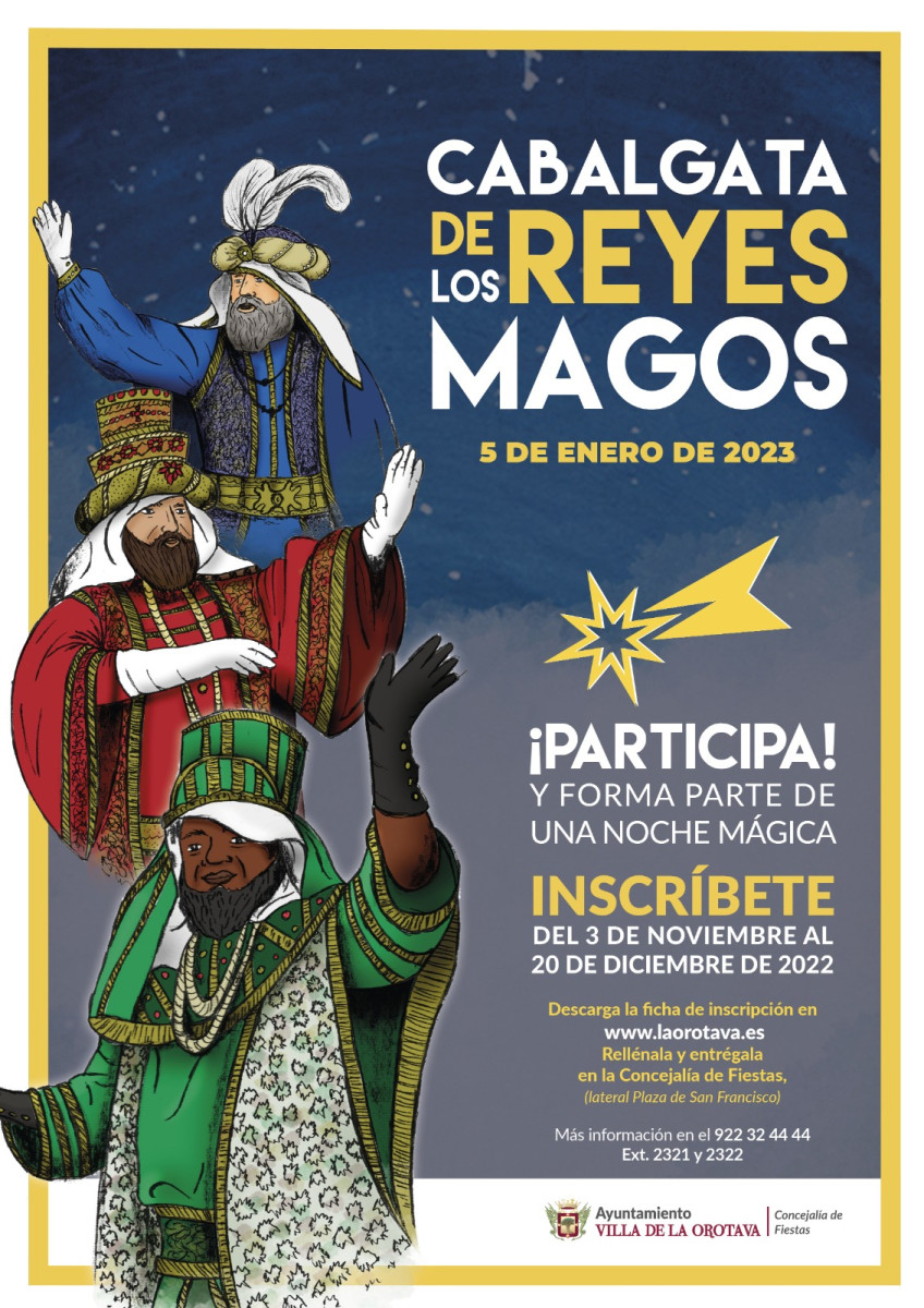 cartel cabalgata de reyes