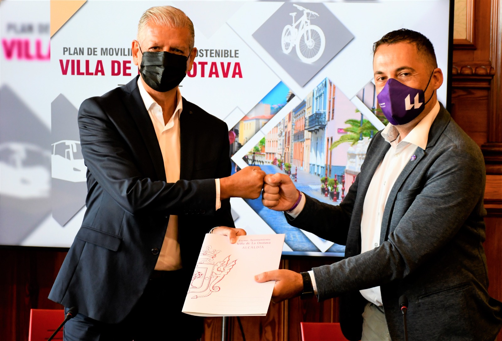 El Ayuntamiento de La Orotava firma convenio con la ULL para la elaboración del Plan de Movilidad Urbana Sostenible