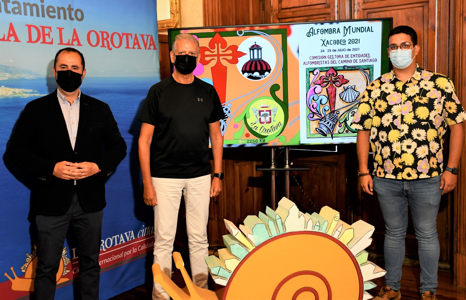 La Orotava se suma a la iniciativa 'Alfombra Mundial' del Año Xacobeo 2021