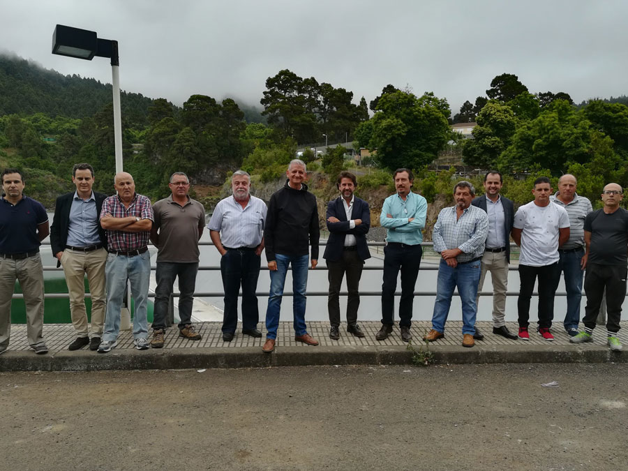 En septiembre concluirá la impermeabilización de la balsa de Aguamansa