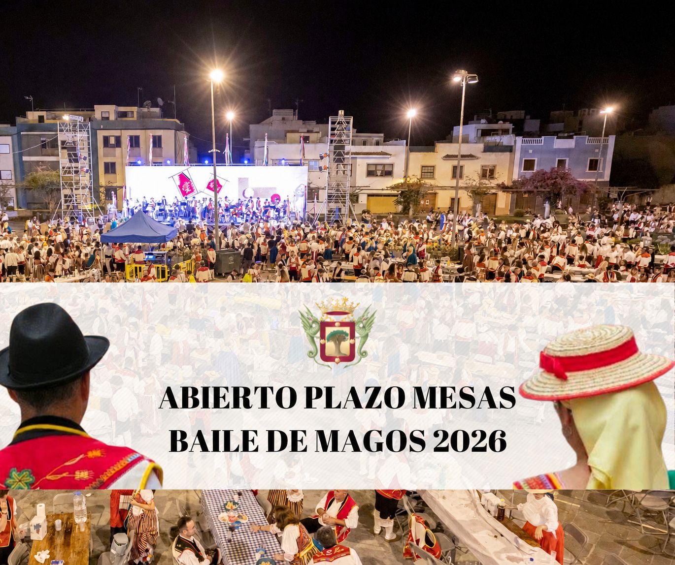 Abierto el plazo para solicitar mesas y sillas para el Baile de Magos