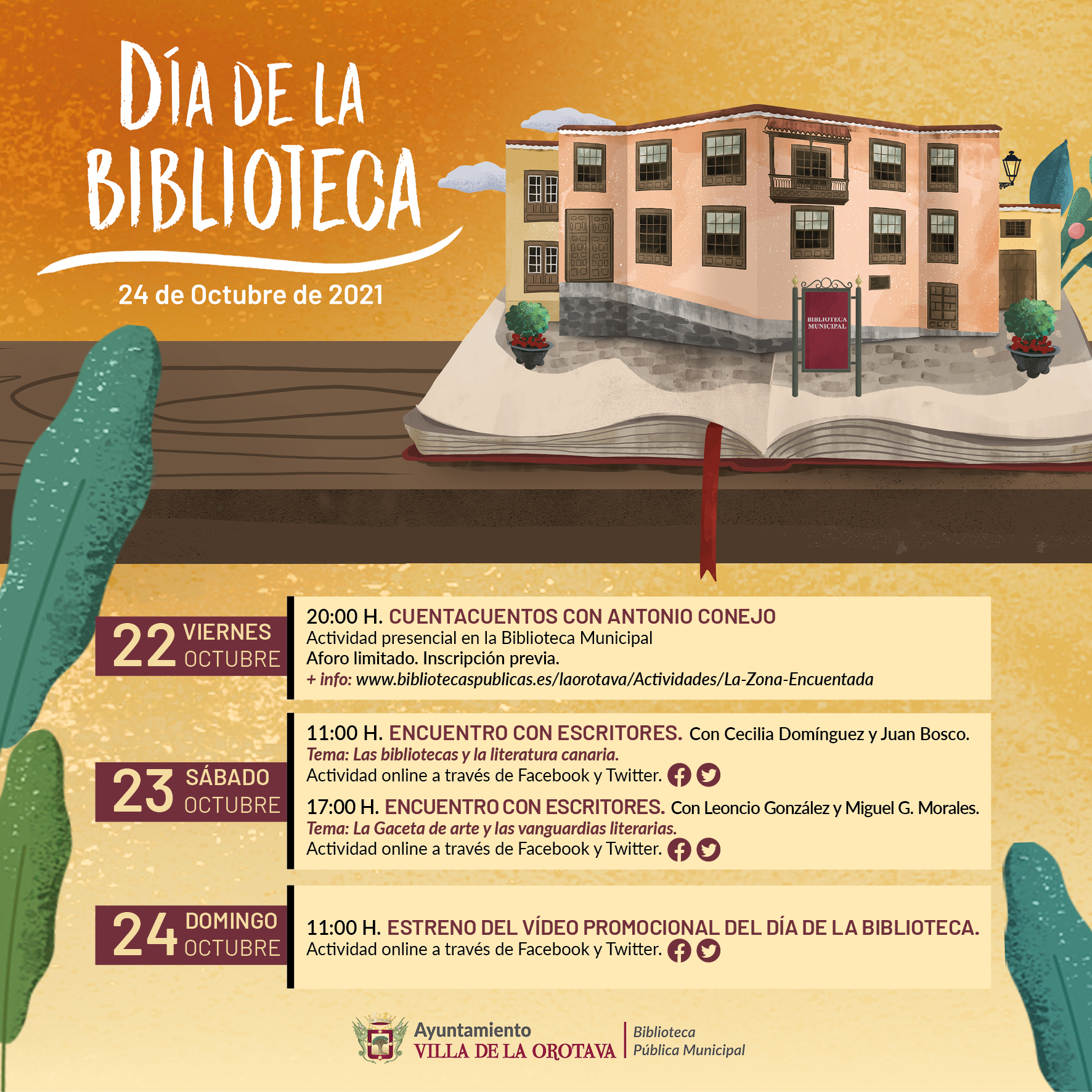 La Biblioteca Municipal de La Orotava conmemora el 'Día de las Bibliotecas'