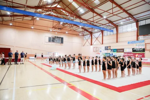 Muestra de gimnasia rítmica del Plan Municipal de Actividades Extraescolares del curso 2025/2026