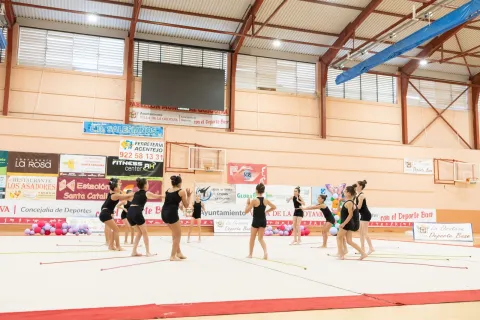 Muestra de gimnasia rítmica del Plan Municipal de Actividades Extraescolares del curso 2025/2026