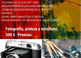 La Concejalía de Drogodependencias del Ayuntamiento de La Orotava, que dirige la edil Candelaria García, organiza un año más el certamen que aglutina las modalidades de fotografía, pintura y escultura