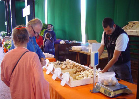 Moises Torres en el mercadillo de La Orotava