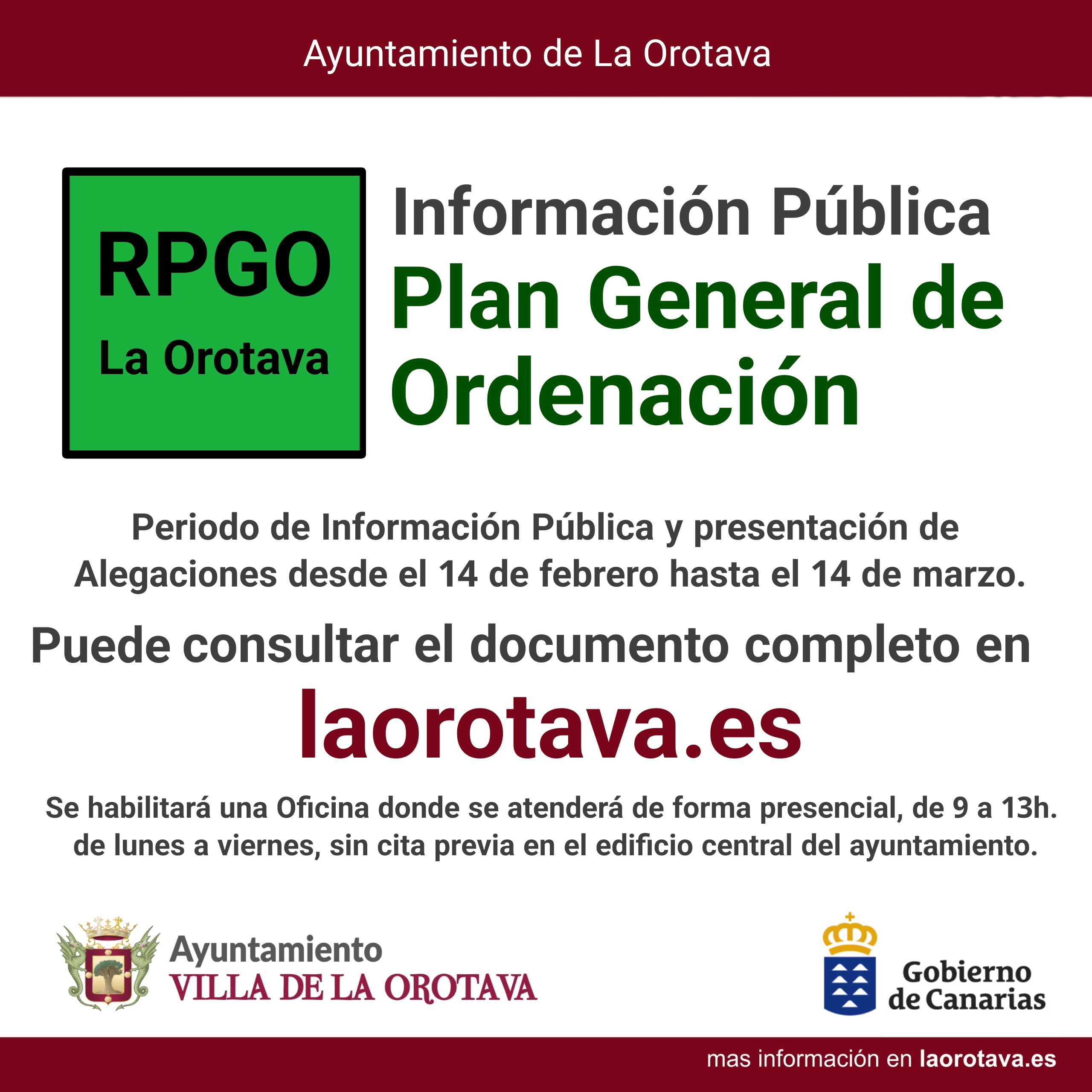 Plan General Supletorio de la Villa de La Orotava 2024